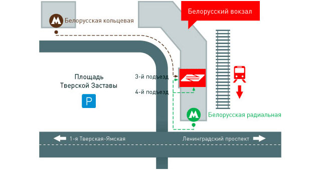 Белорусский вокзал Аэроэкспресс схема