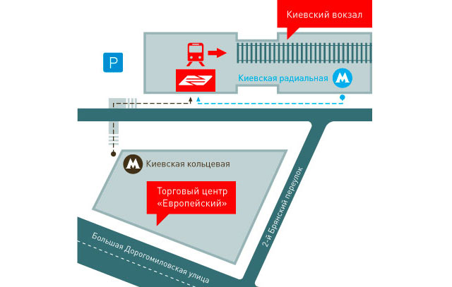 Аэроэкспресс Киевский вокзал схема